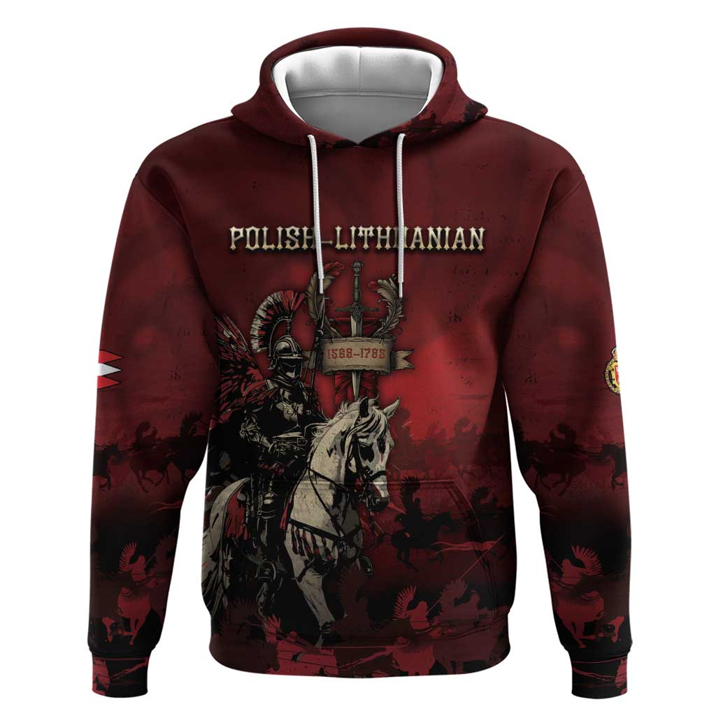 Polish Lithuanian Commonwealth Zip Hoodie Winged Hussar Warrior Battle Of Vienna