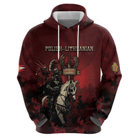 Polish Lithuanian Commonwealth Zip Hoodie Winged Hussar Warrior Battle Of Vienna
