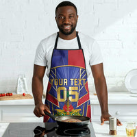 Custom Afro-Haitians Football Apron Haitian Palm Tree Unique Style
