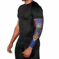 Custom Afro-Haitians Football Arm Sleeves Haitian Palm Tree Unique Style