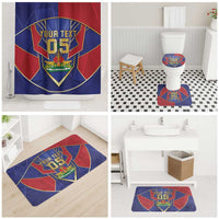 Custom Afro-Haitians Football Bathroom Set Haitian Palm Tree Unique Style