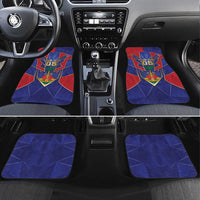 Custom Afro-Haitians Football Car Mats Haitian Palm Tree Unique Style