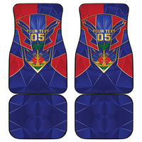 Custom Afro-Haitians Football Car Mats Haitian Palm Tree Unique Style