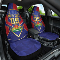 Custom Afro-Haitians Football Car Seat Cover Haitian Palm Tree Unique Style