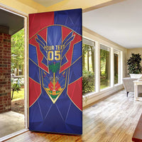 Custom Afro-Haitians Football Door Cover Haitian Palm Tree Unique Style
