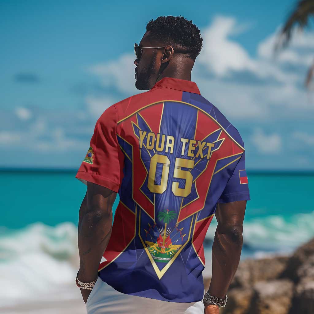 Custom Afro-Haitians Football Hawaiian Shirt Haitian Palm Tree Unique Style