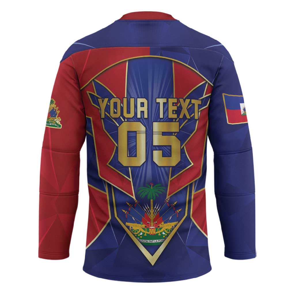 Custom Afro-Haitians Football Hockey Jersey Haitian Palm Tree Unique Style