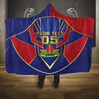 Custom Afro-Haitians Football Hooded Blanket Haitian Palm Tree Unique Style