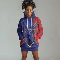 Custom Afro-Haitians Football Hoodie Dress Haitian Palm Tree Unique Style