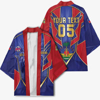 Custom Afro-Haitians Football Kimono Haitian Palm Tree Unique Style