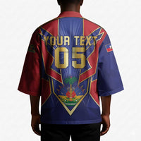 Custom Afro-Haitians Football Kimono Haitian Palm Tree Unique Style