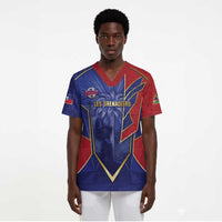 Custom Afro-Haitians Football Scrub Top Haitian Palm Tree Unique Style