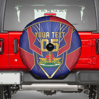 Custom Afro-Haitians Football Spare Tire Cover Haitian Palm Tree Unique Style