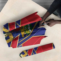 Custom Afro-Haitians Football Umbrella Haitian Palm Tree Unique Style