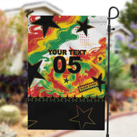 Custom Ghana Football Garden Flag African Pride Flag Colors Flame