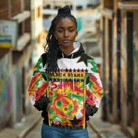 Custom Ghana Football Hoodie African Pride Flag Colors Flame