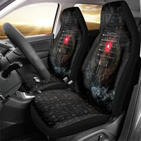 Egypt Djed Car Seat Cover Glow Smoky Dark Style