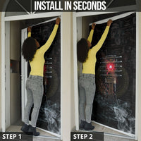 Egypt Djed Door Cover Glow Smoky Dark Style
