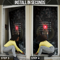 Egypt Djed Door Cover Glow Smoky Dark Style