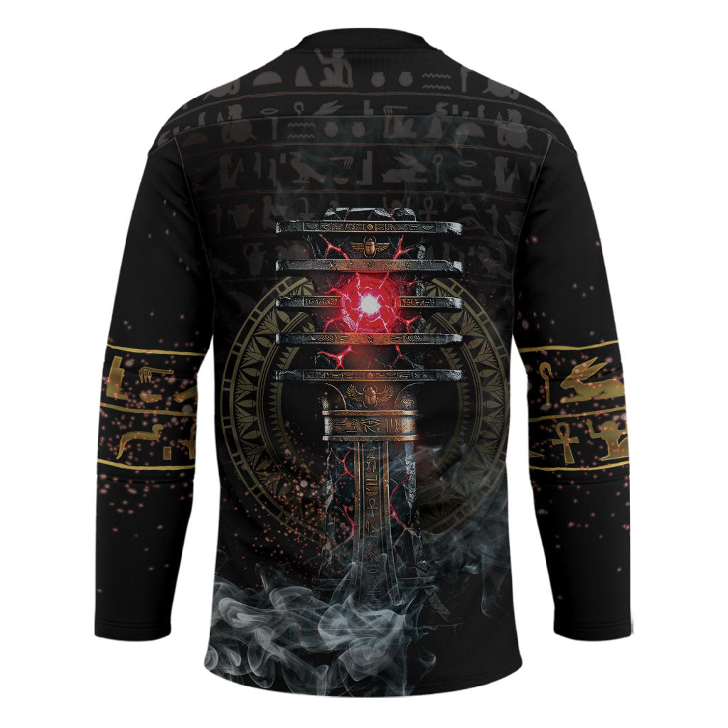 Egypt Djed Hockey Jersey Glow Smoky Dark Style