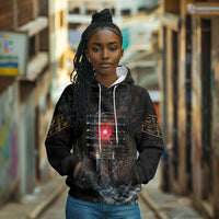 Egypt Djed Hoodie Glow Smoky Dark Style