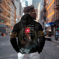 Egypt Djed Hoodie Glow Smoky Dark Style