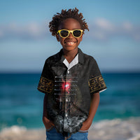 Egypt Djed Kid Hawaiian Shirt Glow Smoky Dark Style