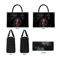 Egypt Djed Leather Bag Glow Smoky Dark Style