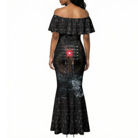 Egypt Djed Mermaid Dress Glow Smoky Dark Style
