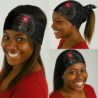 Egypt Djed Neck Gaiter Glow Smoky Dark Style