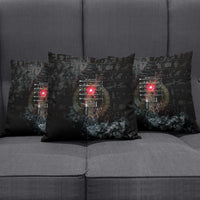 Egypt Djed Pillow Cover Glow Smoky Dark Style