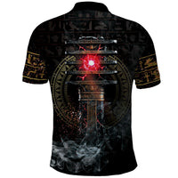 Egypt Djed Polo Shirt Glow Smoky Dark Style