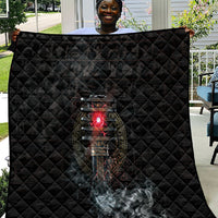 Egypt Djed Quilt Glow Smoky Dark Style
