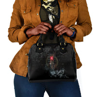 Egypt Djed Shoulder Handbag Glow Smoky Dark Style