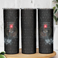 Egypt Djed Skinny Tumbler Glow Smoky Dark Style