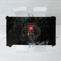 Egypt Djed Tablecloth Glow Smoky Dark Style