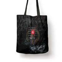 Egypt Djed Tote Bag Glow Smoky Dark Style