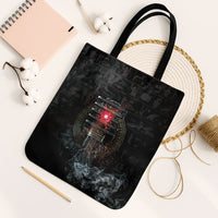 Egypt Djed Tote Bag Glow Smoky Dark Style