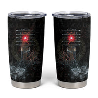 Egypt Djed Tumbler Cup Glow Smoky Dark Style