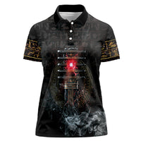 Egypt Djed Women Polo Shirt Glow Smoky Dark Style