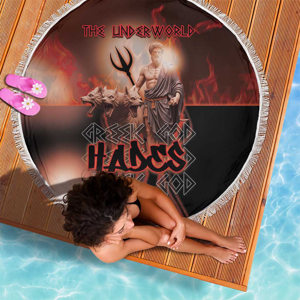 Ancient Greek Hades Beach Blanket King Of The Underworld - Wonder Print Shop