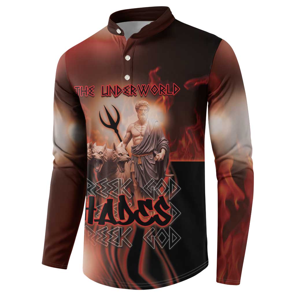Ancient Greek Hades Button Sweatshirt King Of The Underworld - Wonder Print Shop