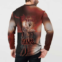 Ancient Greek Hades Button Sweatshirt King Of The Underworld - Wonder Print Shop