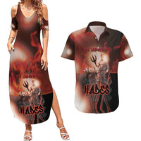 Ancient Greek Hades Couples Matching Summer Maxi Dress and Hawaiian Shirt King Of The Underworld - Wonder Print Shop
