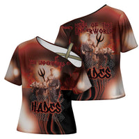 Ancient Greek Hades Cross Shoulder Shirt King Of The Underworld - Wonder Print Shop