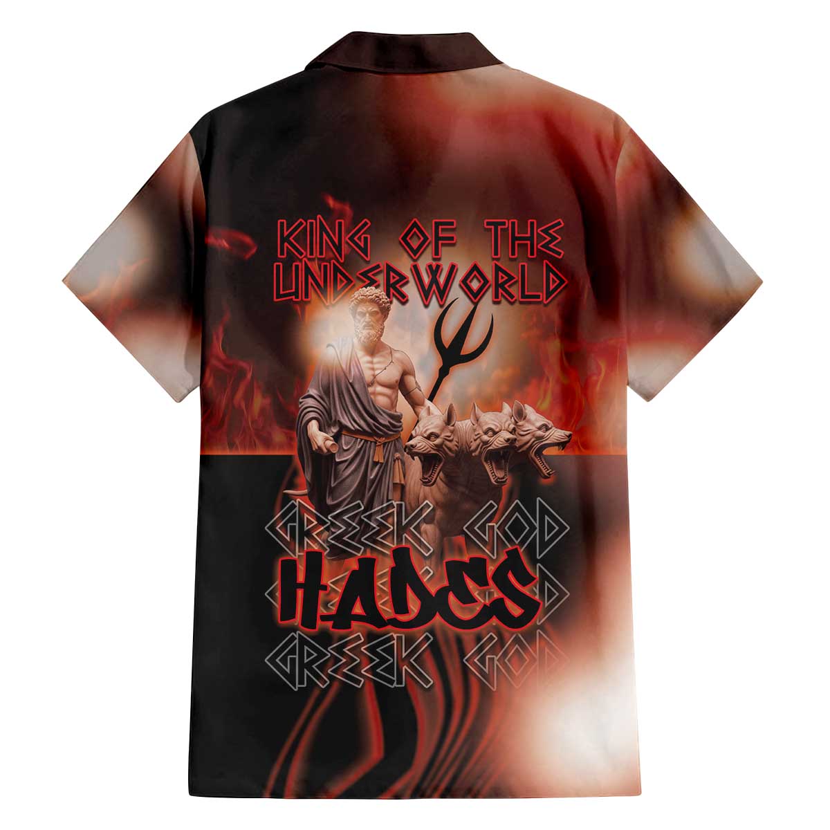 Ancient Greek Hades Family Matching Off The Shoulder Long Sleeve Dress and Hawaiian Shirt King Of The Underworld - Wonder Print Shop