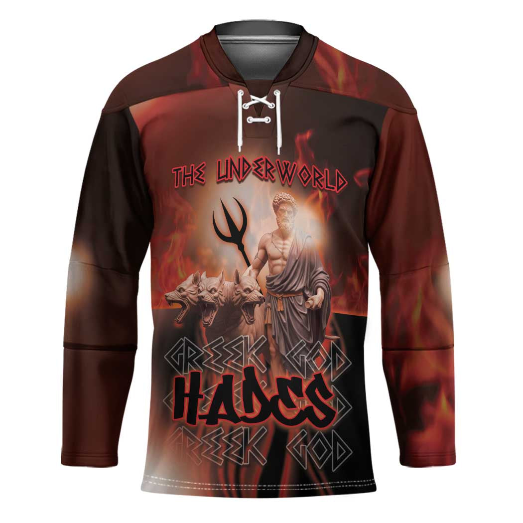 Ancient Greek Hades Hockey Jersey King Of The Underworld - Wonder Print Shop