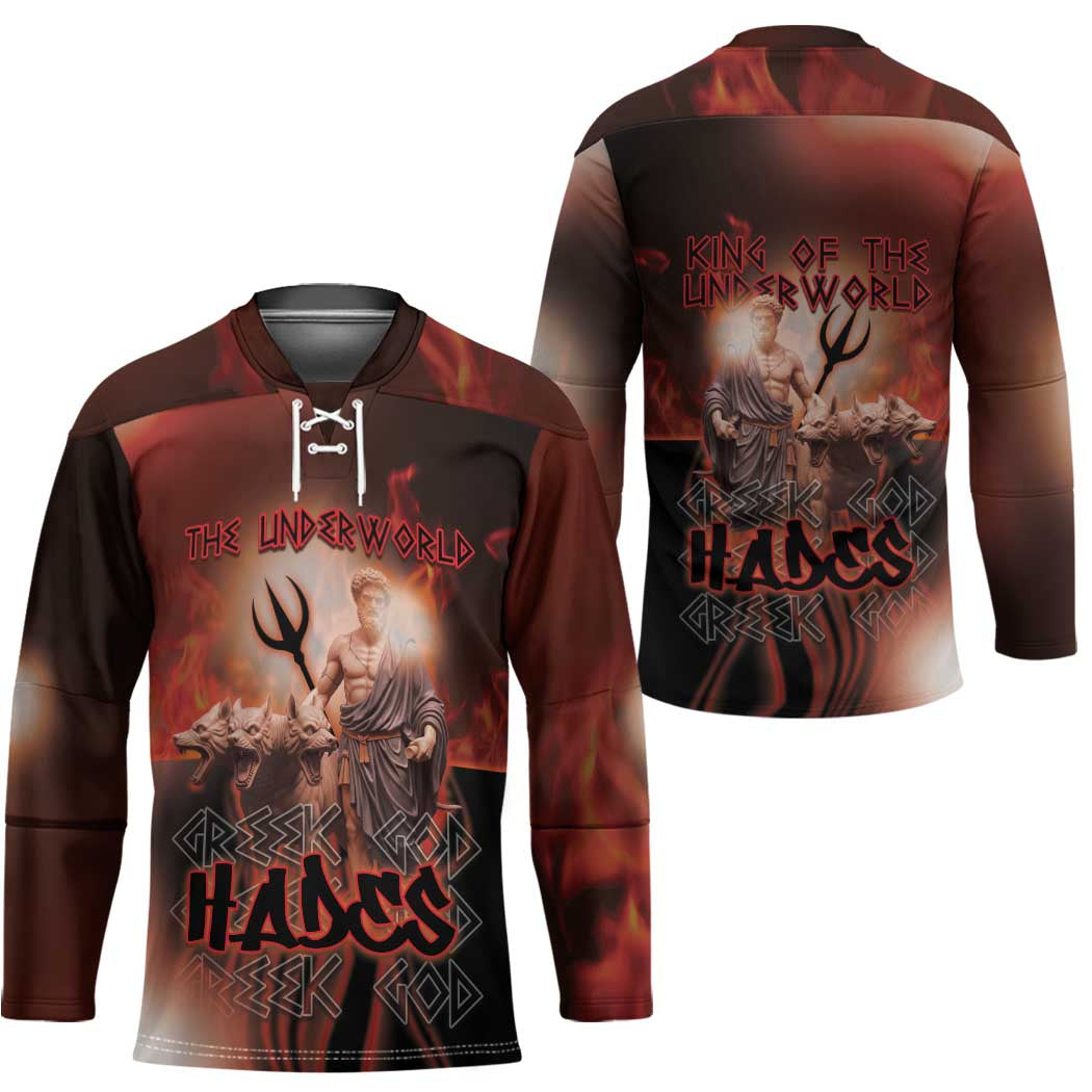 Ancient Greek Hades Hockey Jersey King Of The Underworld - Wonder Print Shop