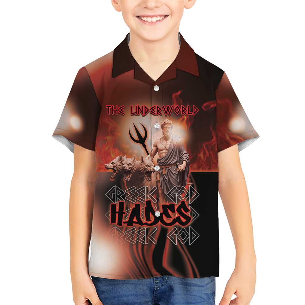 Ancient Greek Hades Kid Hawaiian Shirt King Of The Underworld - Wonder Print Shop