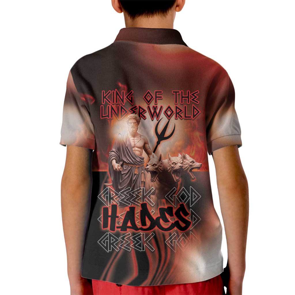 Ancient Greek Hades Kid Polo Shirt King Of The Underworld - Wonder Print Shop